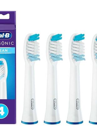 Насадка до електричної зубної щітки braun oral-b pulsonic clean sr32c-4 4 шт біла