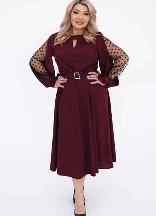 Красивое праздничное платье батал