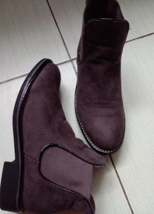 Замшевые челси 38 р