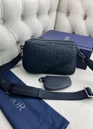 Жіночий месенджер dior saddle black