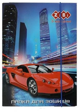 Папка для зошитів в5+ zibi 14962 0drive  картонна  на гумці (175х240х25мм)  kids line (1/10)