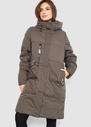Пуховик удлиненный женский