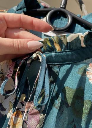 Брендова блуза з квітами  gerry weber  б/у розмір l5 фото