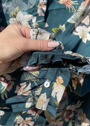 Брендова блуза з квітами  gerry weber  б/у розмір l2 фото