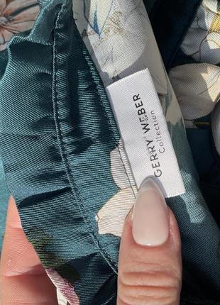 Брендова блуза з квітами  gerry weber  б/у розмір l7 фото