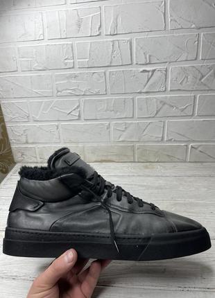Крутейшие зимние ботинки santoni оригинал на меху