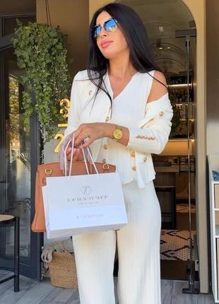 Костюм брючный тройка в стиле balmain