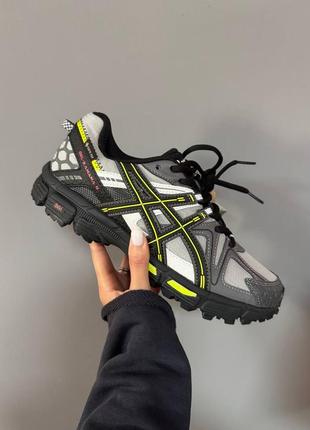 Мужские кроссовки asics gel-kahana 8 grey/ acid gore-tex premium