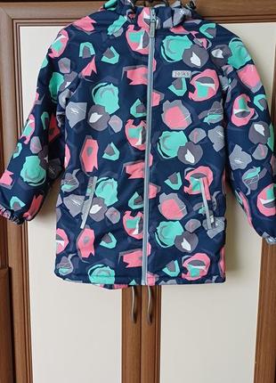 Дитяча зимова куртка на флісі на дівчинку