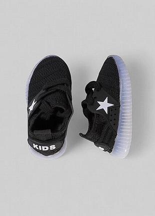 Детские кроссовки черные детские кроссовки для малишей