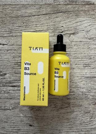 Сироватка з ніацинамідом для обличчя tiam vita b3 source