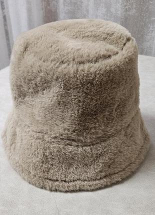 Шапка панама из меха