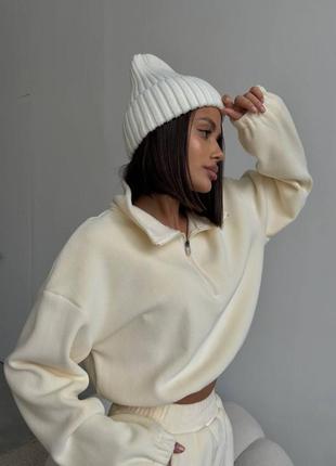 Спортивный женский костюм двусторонний флис