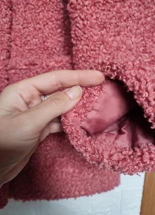 Розовая шубка шуба teddy bear теди тедди каракуль от f&amp;f love outerwear 🍁 возраст...