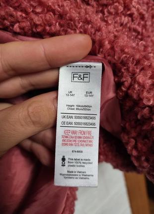 Розовая шубка шуба teddy bear теди тедди каракуль от f&amp;f love outerwear 🍁 возраст...