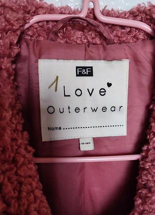 Розовая шубка шуба teddy bear теди тедди каракуль от f&amp;f love outerwear 🍁 возраст...