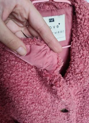 Розовая шубка шуба teddy bear теди тедди каракуль от f&amp;f love outerwear 🍁 возраст...