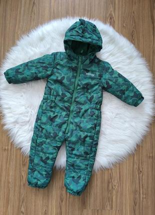 Утепленный демисезонный комбинезон regatta green penrose insulated puddlesuit на 12-18 мес 86 см