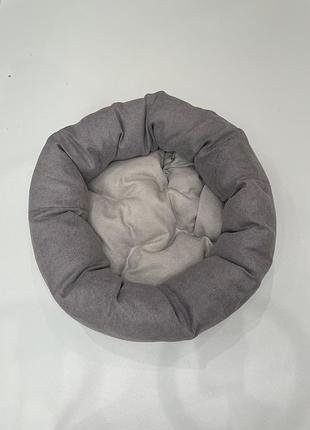 Лежак для котов и собак skypuff 80 см great taupe +  cool beige