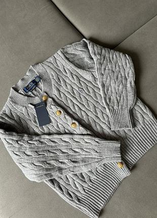 Серый кардиган polo ralph lauren