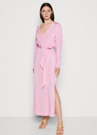 Платье атласное с принтом selected femme 16090421