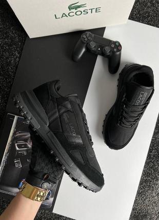 Мужские кроссовки lacoste elite active black
