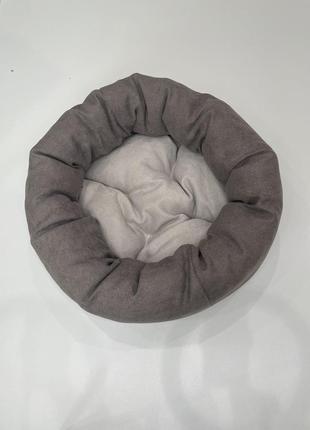 Лежак для котов и собак skypuff 80 см great cappuccino +  cool beige