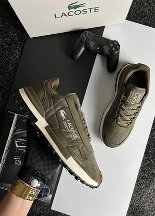 Мужские кроссовки lacoste elite active light brown