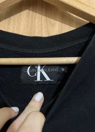 Calvin klein світшот кофта чорна коричнева 6