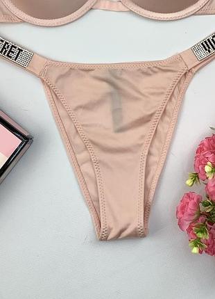 Трусики со стразами victoria's secret, трусики виктория сикрет, трусики бразилиана - 10 цветов есть