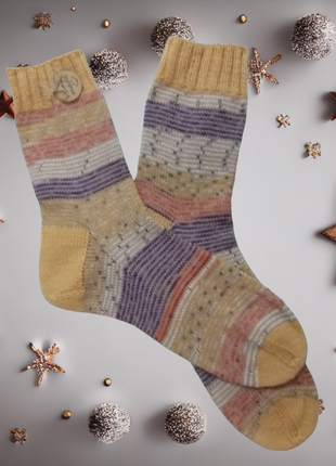 Чоловічі в'язані шкарпетки, шкарпетки ручної роботи