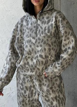 Теплый костюм на флисе лео🐆