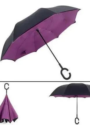 Умный зонт обратного сложения up-brella2 фото