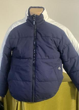 Куртка мужская темно синего цвета с белыми полосками