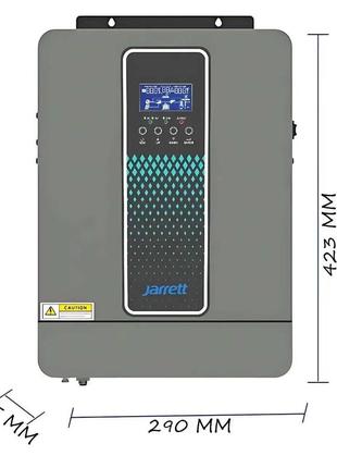 Гібридний інвертор jarrett jarp-3.2kva чистий, 3000 w, 24 v, 1 фаза