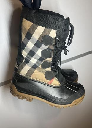 Женские ботинки burberry оригинал размер 37-38 по факту 24 см состояние отличное