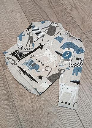 Реглан кофта хлопок,3-6м.