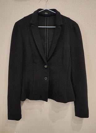 Пиджак жакет черный s.oliver