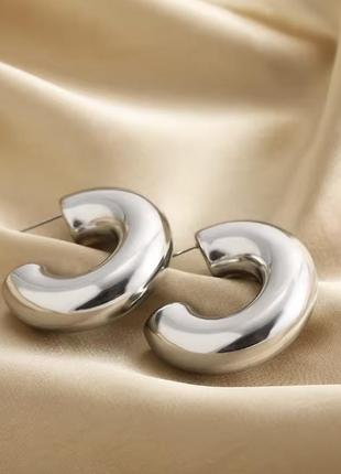 Серьги кольца из нержавеющей стали