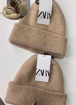 Шапка zara в составе шерсть