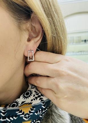 Серебряные серьги 925 проба