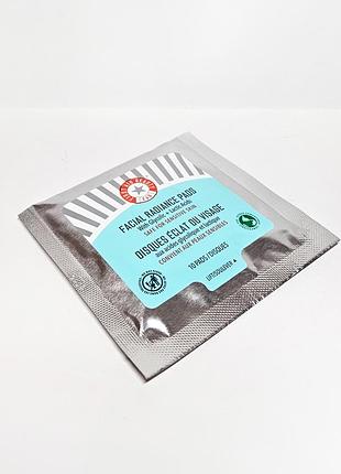 Пилинг пады для лица 10 шт. first aid beauty facial radiance pads with glycolic lactic acids