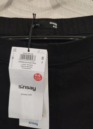 Новые черные джинсы штаны sinsay2 фото