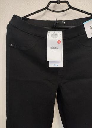 Новые черные джинсы штаны sinsay6 фото