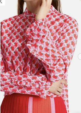 Блузка в принт бренда marc aurel1 фото
