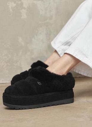 Угги уг платформа черные замша овчина ugg platform