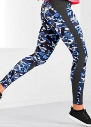 Dry active plus оригинальные женские леггинсы спортивные, с принтом.