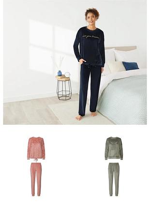 Женская велюровая пижама esmara® размер xs/s s m