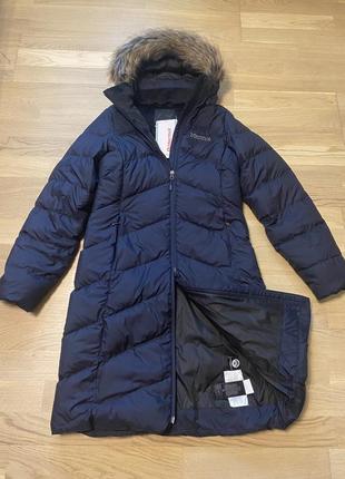 Новое длинное пуховое пальто marmot (оригинал). зимняя парка куртка пуховик