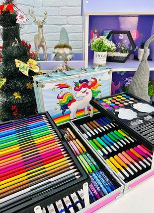 Большой премиум набор для рисования 145 предметов🎁